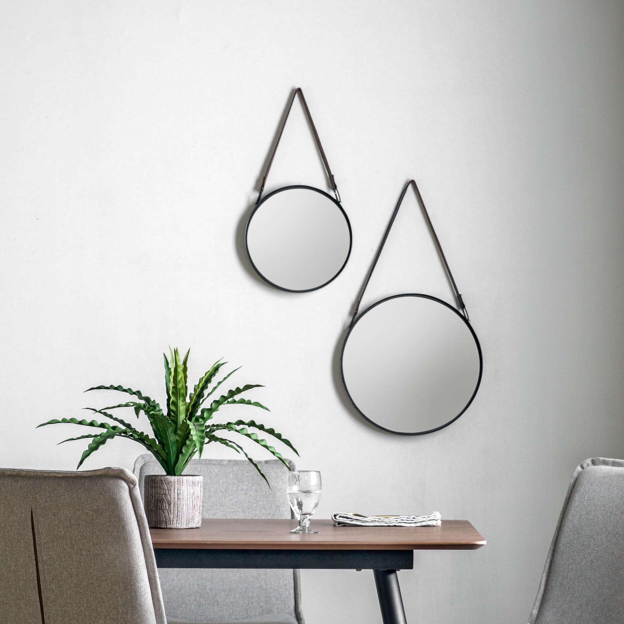 Marst Mirrors Black Set of 2
