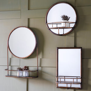Milward Round Mirror Bronze