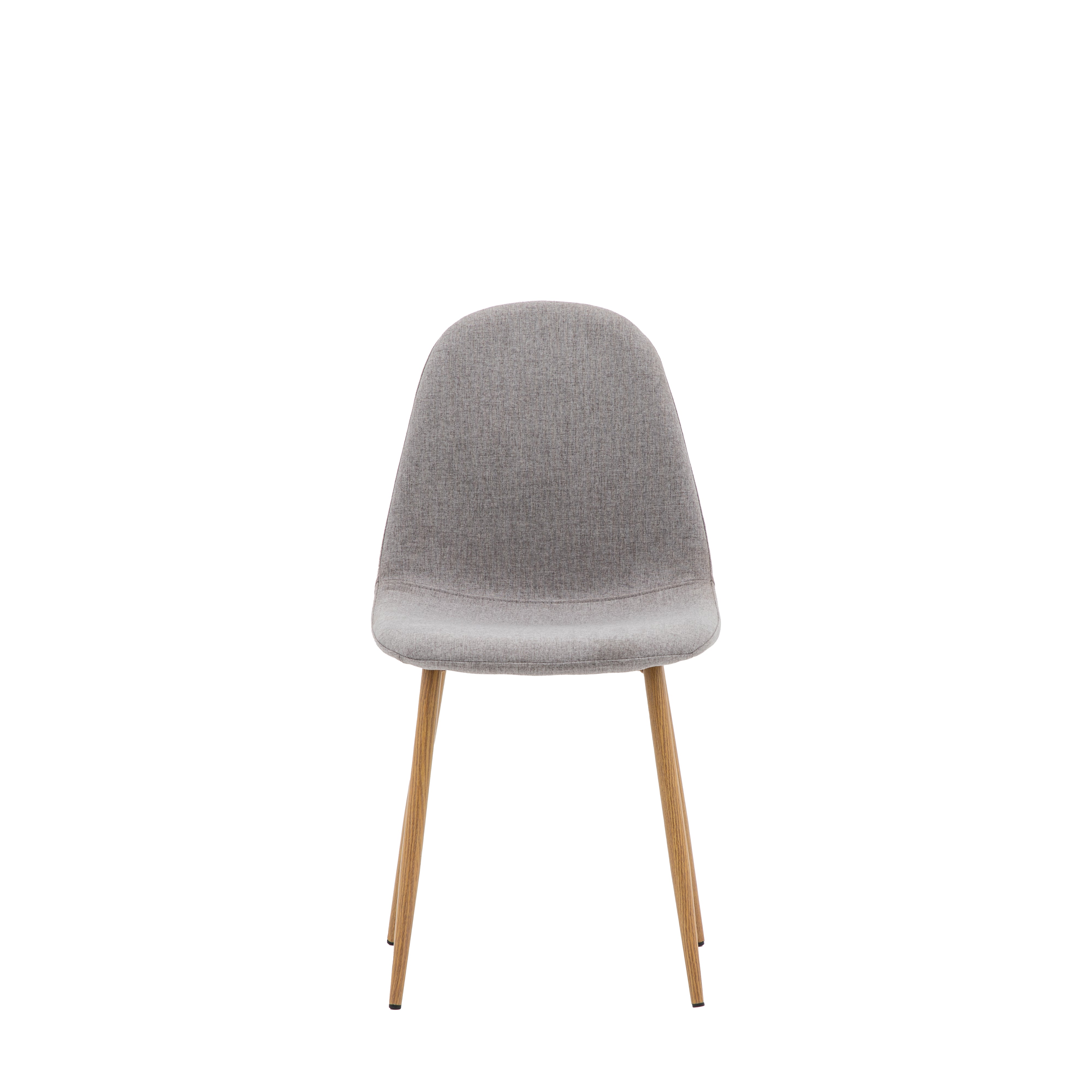 Macan Dining Chair Oak Light Grey Set of 2