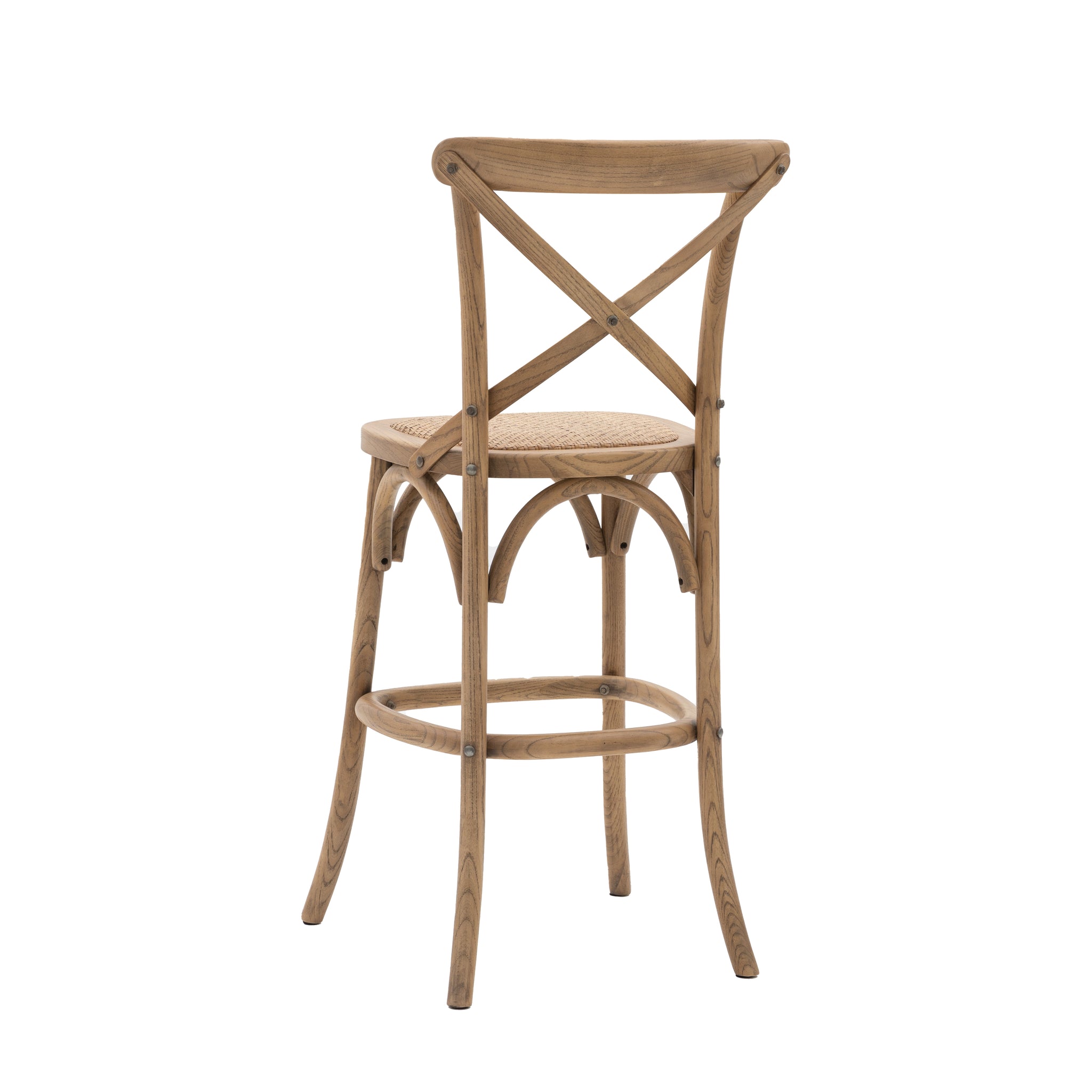 Caffe Stool Natural/Rattan Set of 2