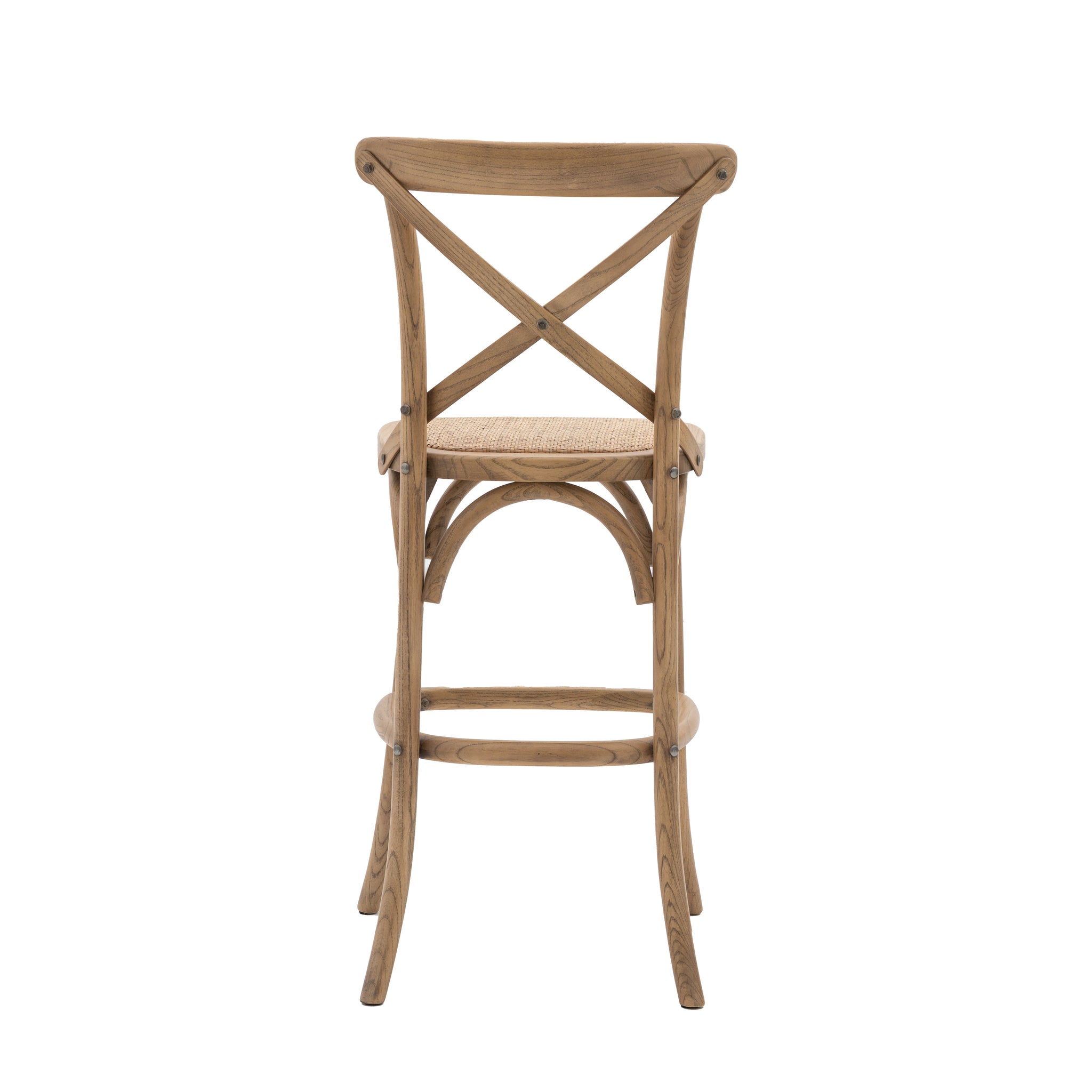 Caffe Stool Natural/Rattan Set of 2