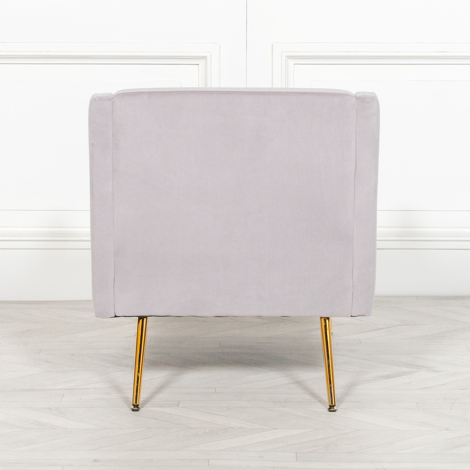 Grey Velvet Sofa Chair
