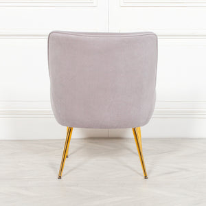 Grey Velvet Chair