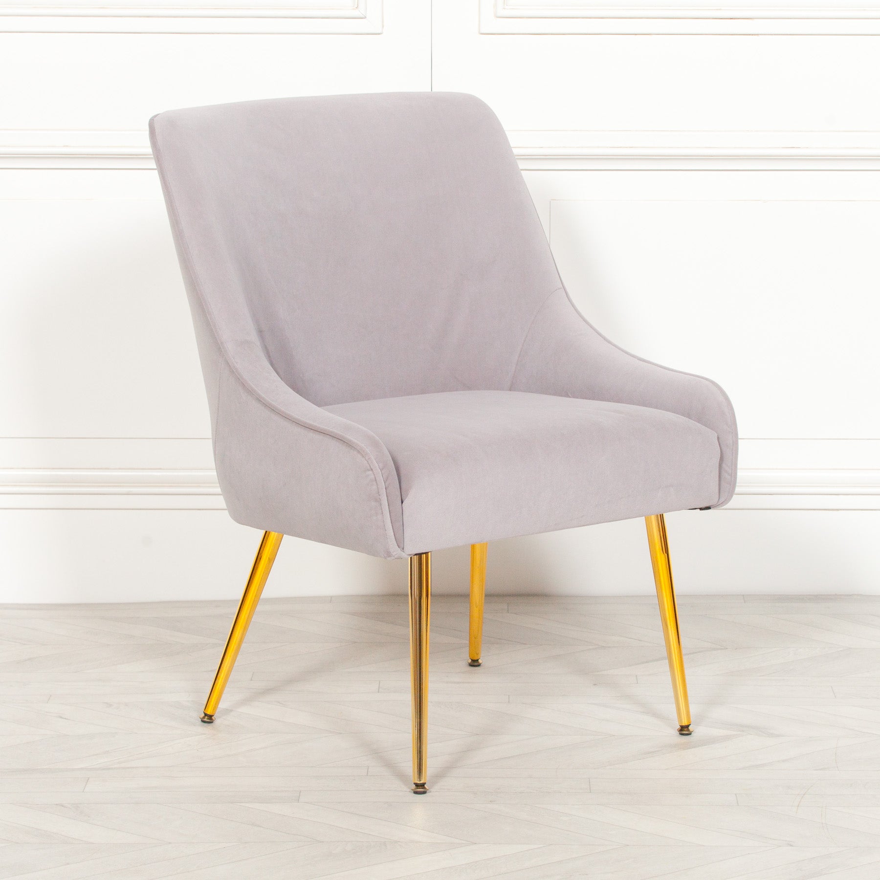 Grey Velvet Chair