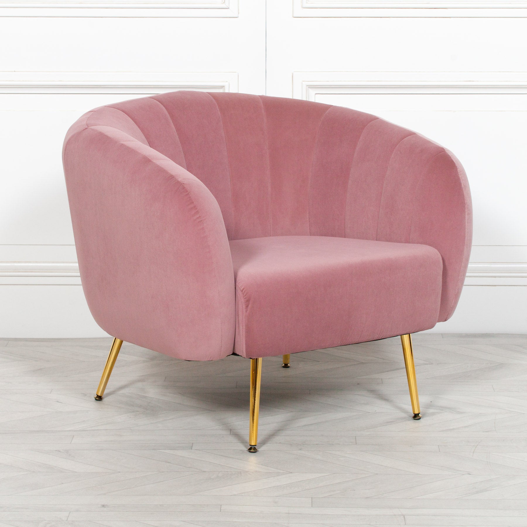 Pink Velvet Armchair