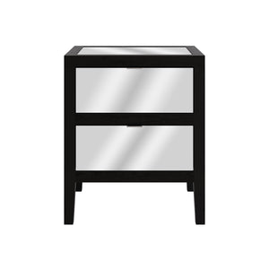 Josephine Bedside 2 Drawer Black