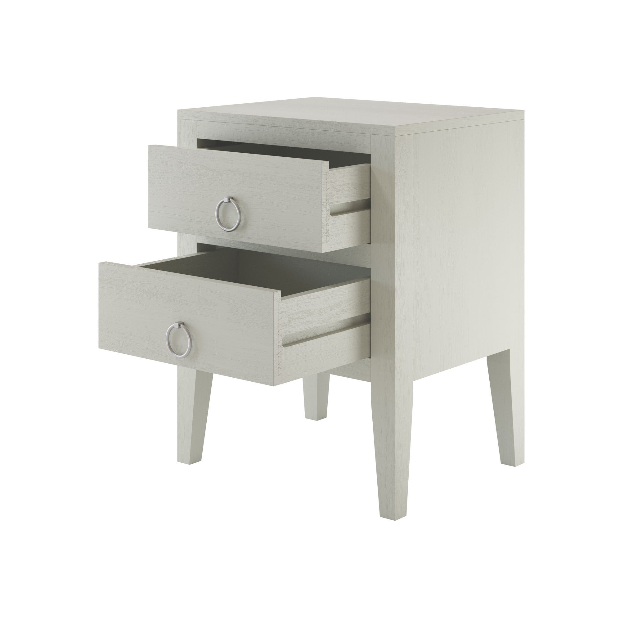 Cheriton Bedside 2 Drawer Grey