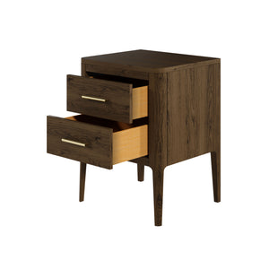 Abberley Bedside Brown 2 Drawer