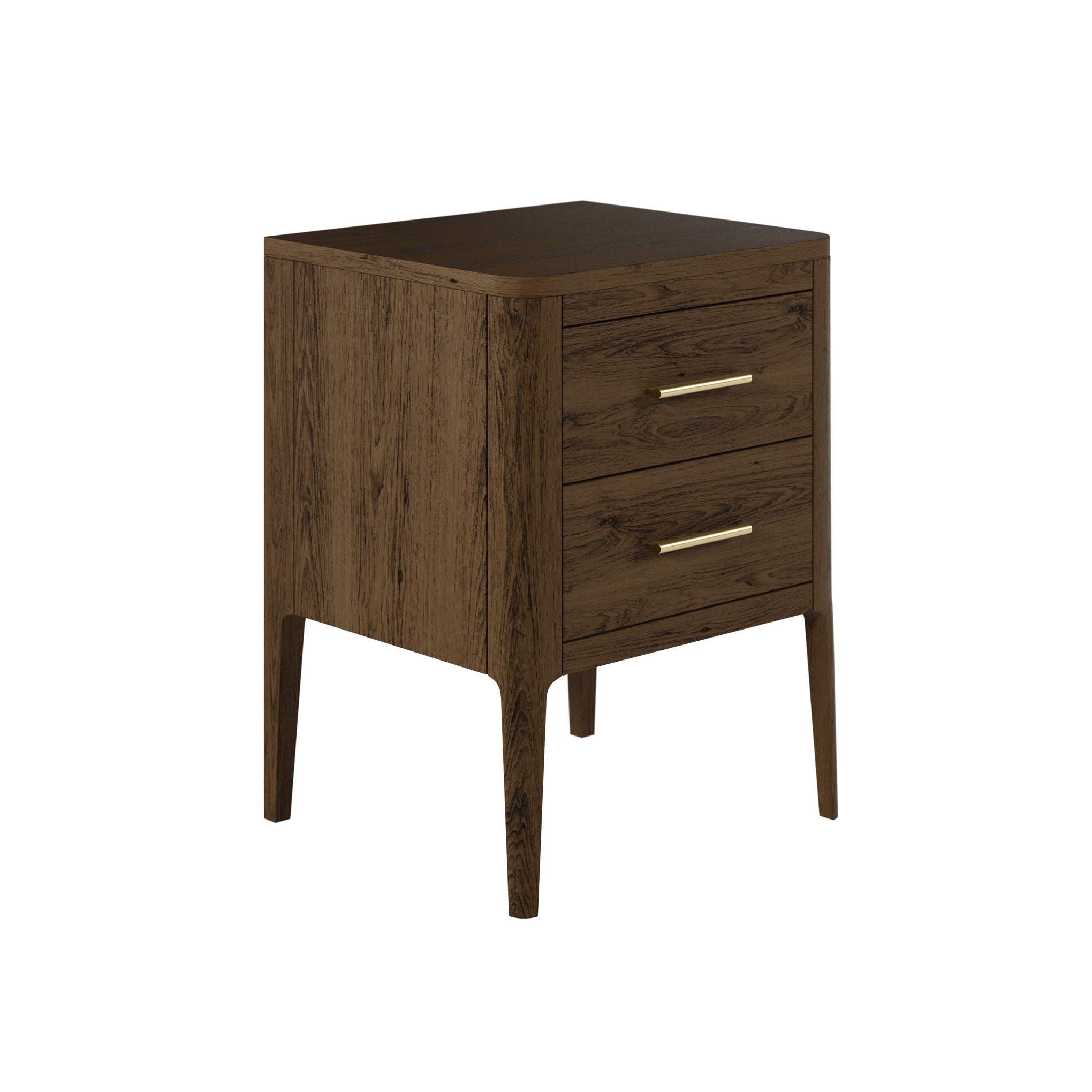 Abberley Bedside Brown 2 Drawer