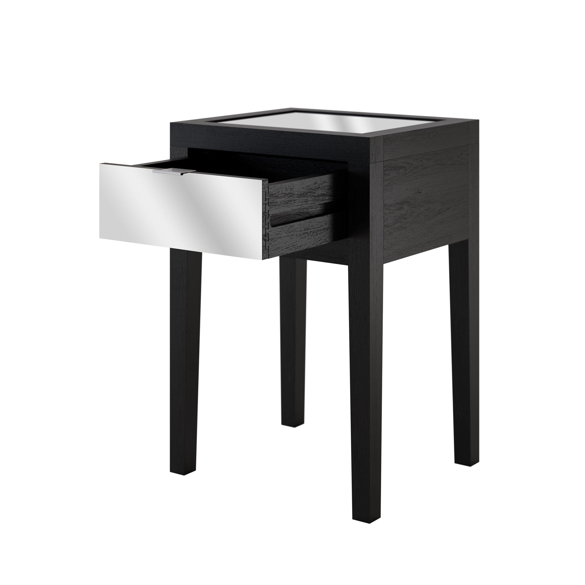 Josephine Bedside 1 Drawer Black