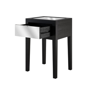 Josephine Bedside 1 Drawer Black