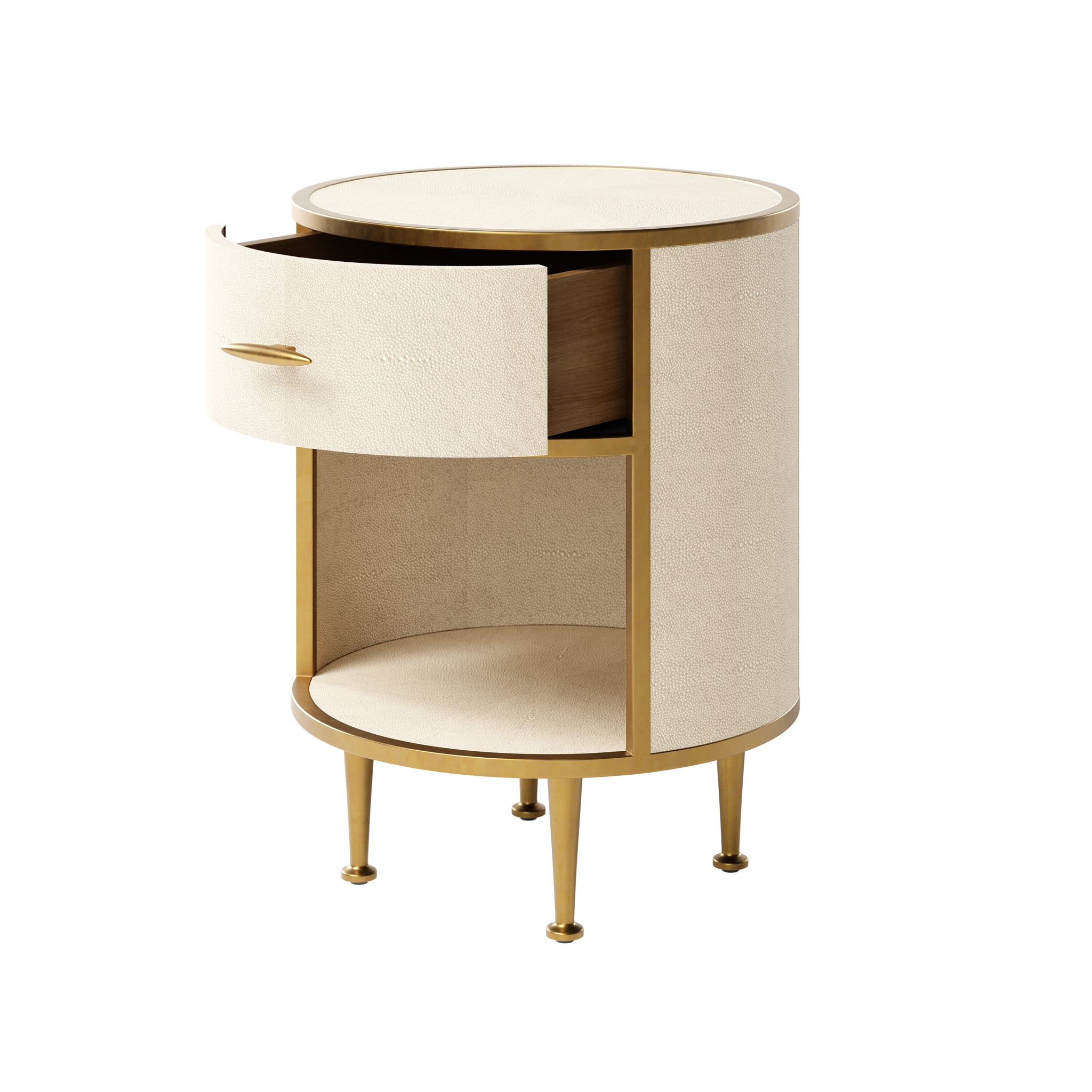 Hampton Bedside Small Round Ivory