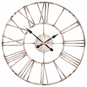 Vintage Copper Effect 92cm Wall Clock