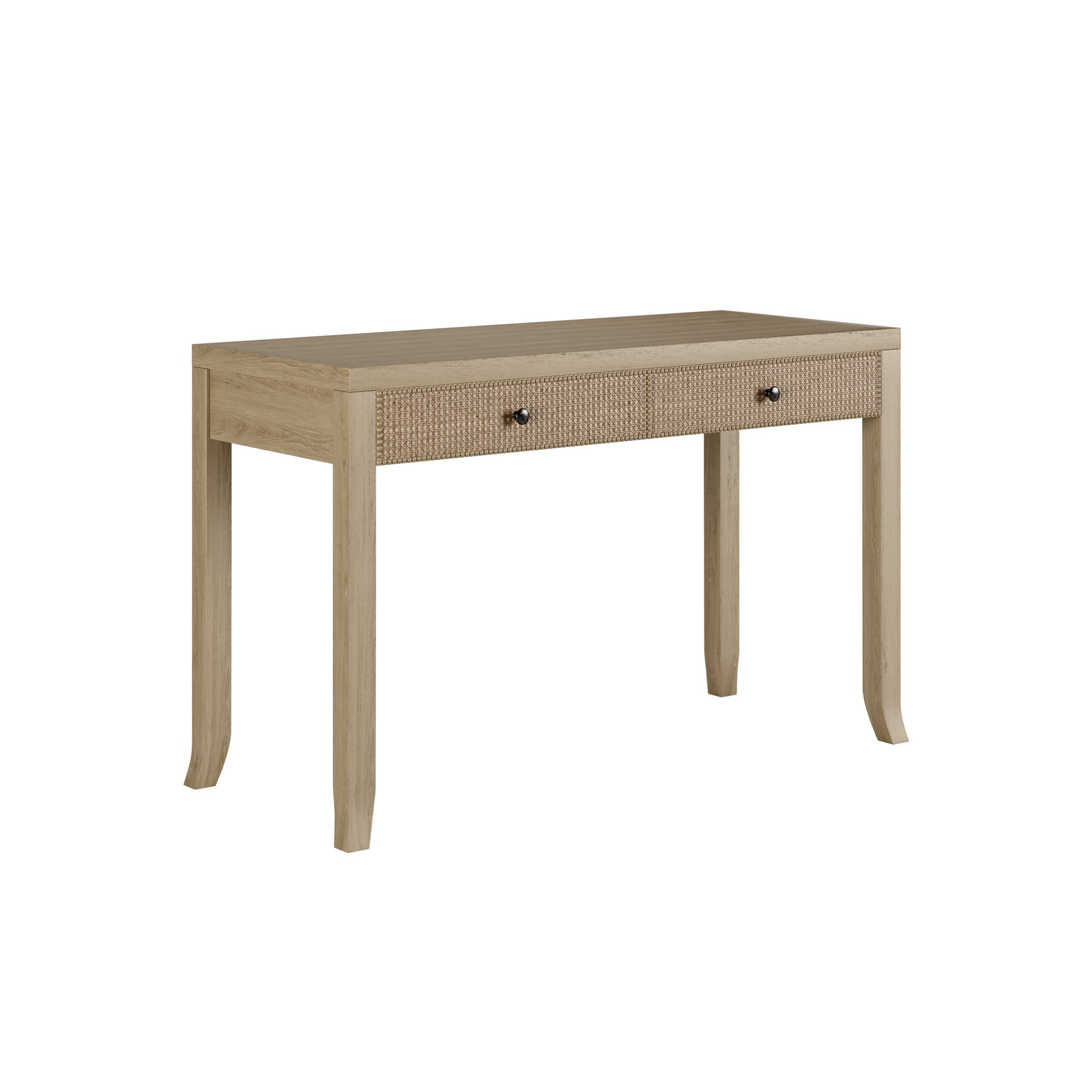 Witley Desk Oak Rattan