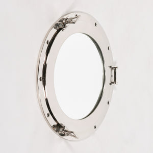 Large Polished Port Hole Mirror