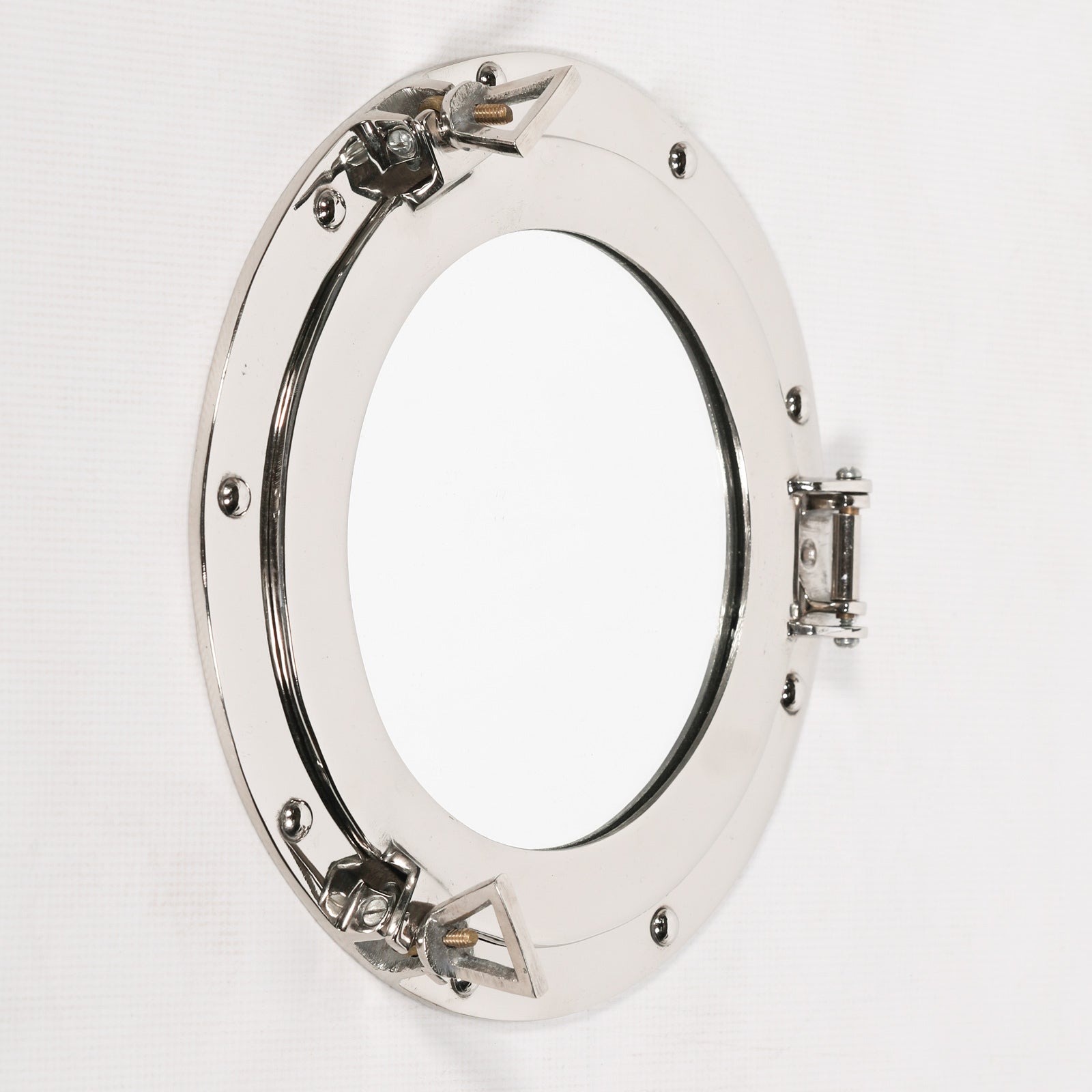 Medium Polished Port Hole Mirror