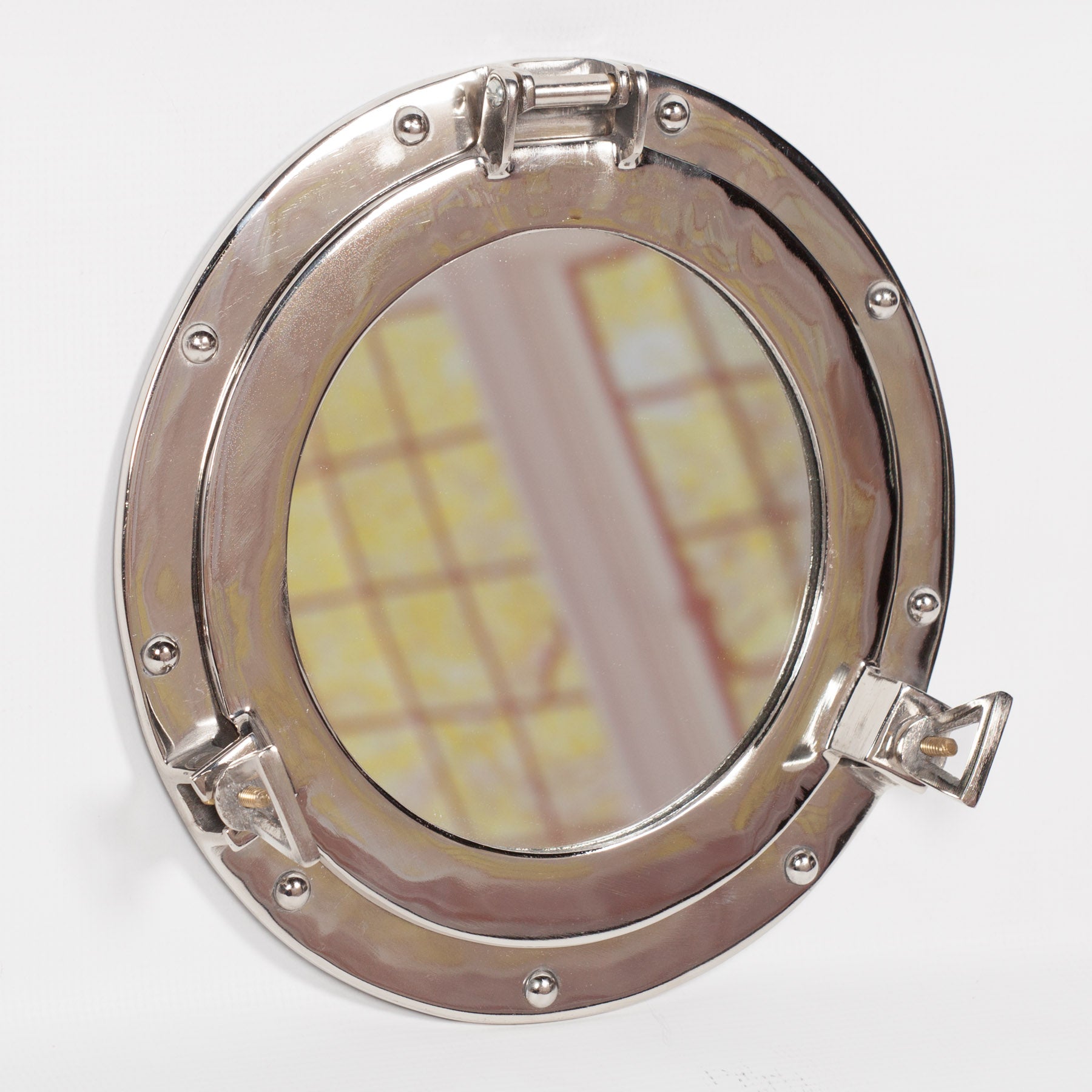 Medium Polished Port Hole Mirror