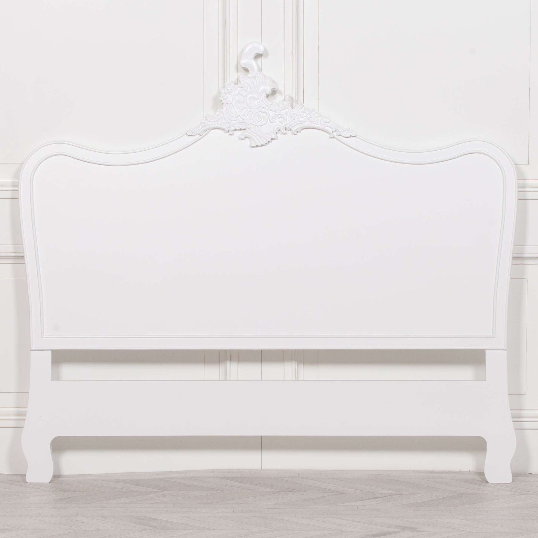 French White 4ft6 Double Size Headboard