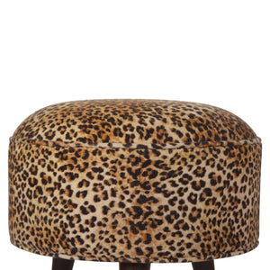 Leopard Nordic Style Footstool