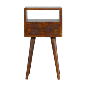 Small Chestnut Finish Bedside