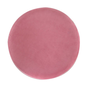 Large Pink Velvet Footstool with Gold Base
