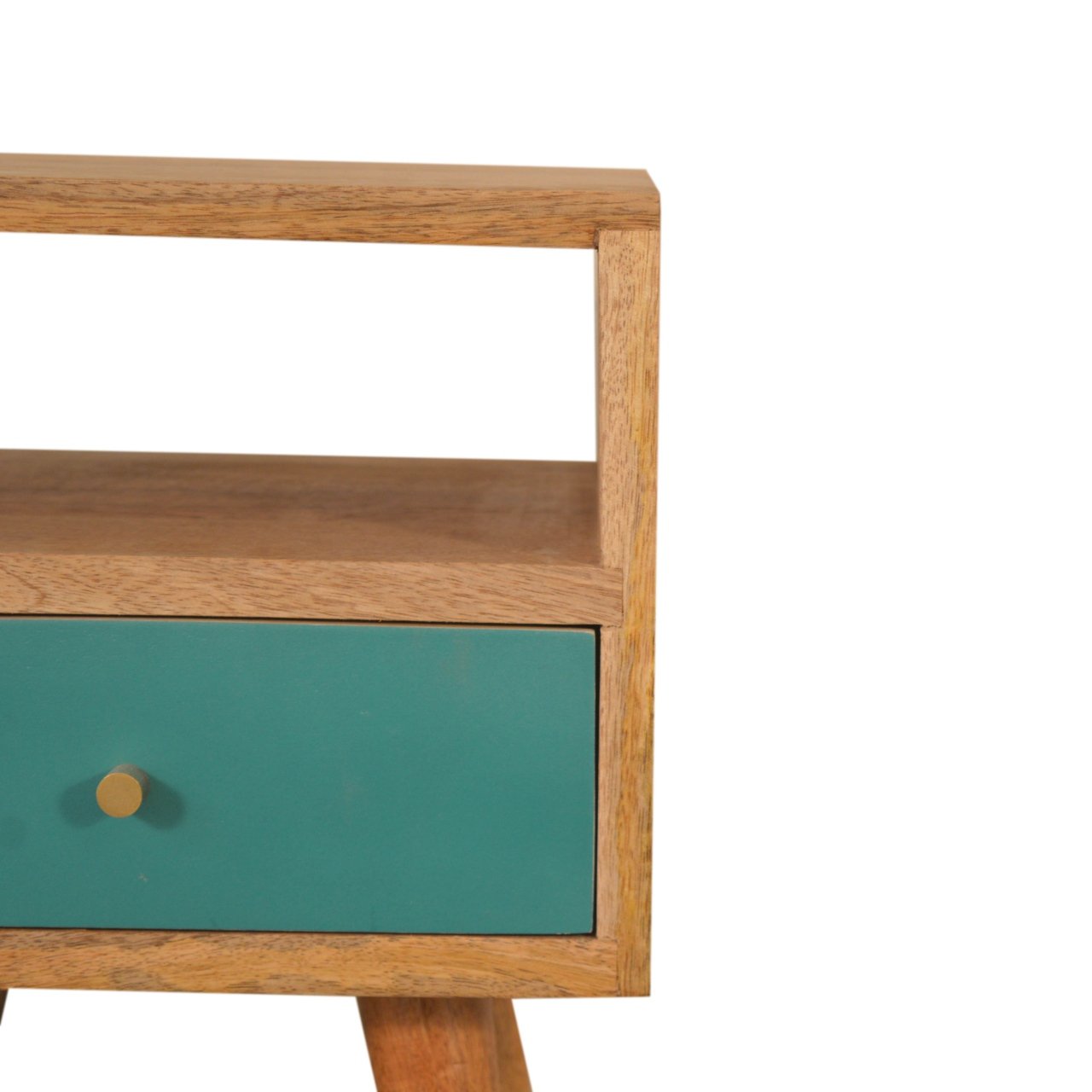 Mini Teal Hand Painted Bedside
