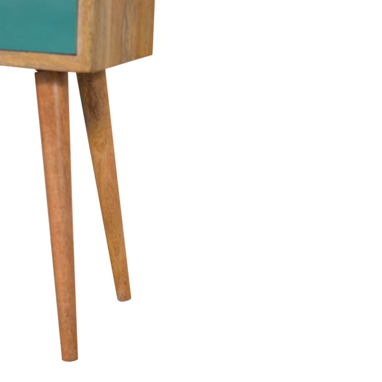 Mini Teal Hand Painted Bedside