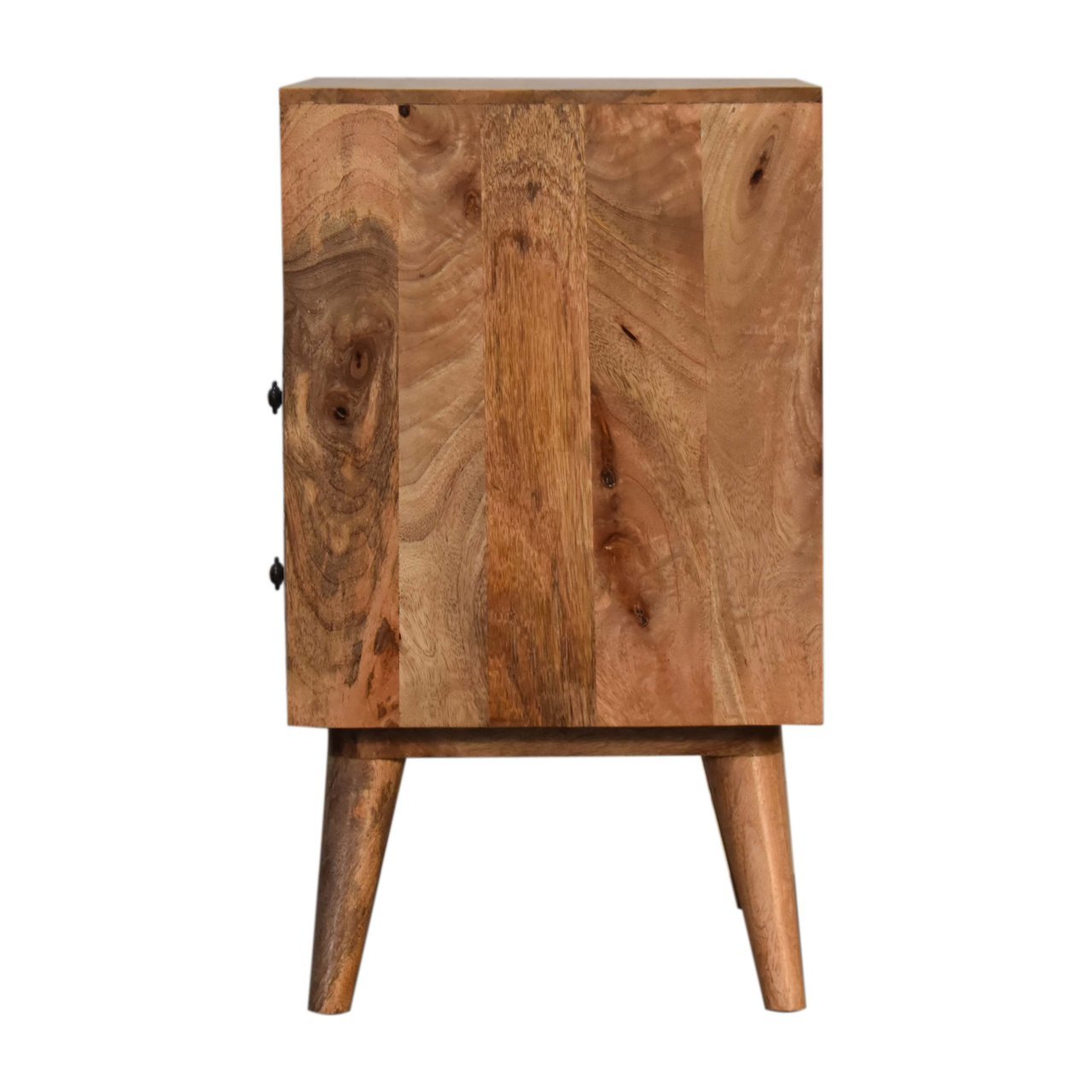 Triangle Printed Bedside with Open Slot