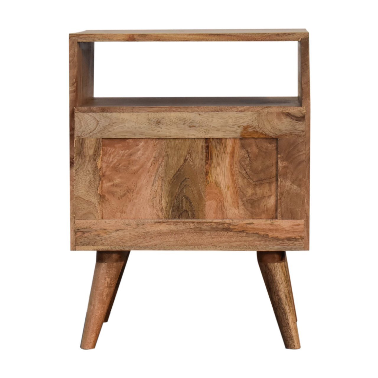 Triangle Printed Bedside with Open Slot