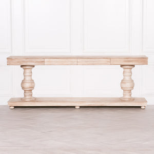 Wooden Console Table with Drawers