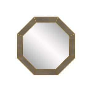 Hampton Mirror, Octagon Grey Shagreen
