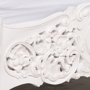 Rococo 4ft6 Double Size Carved Bed
