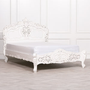 Rococo 4ft6 Double Size Carved Bed