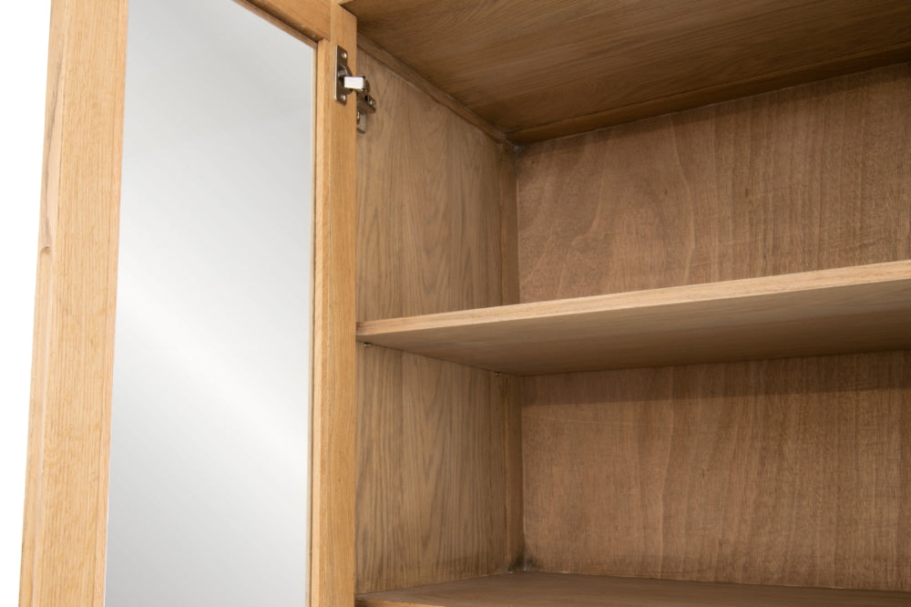 Bruen Tall Display Cabinet in Oak