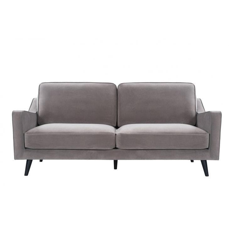 Daffy 2 Seat Sofa Grey Velvet