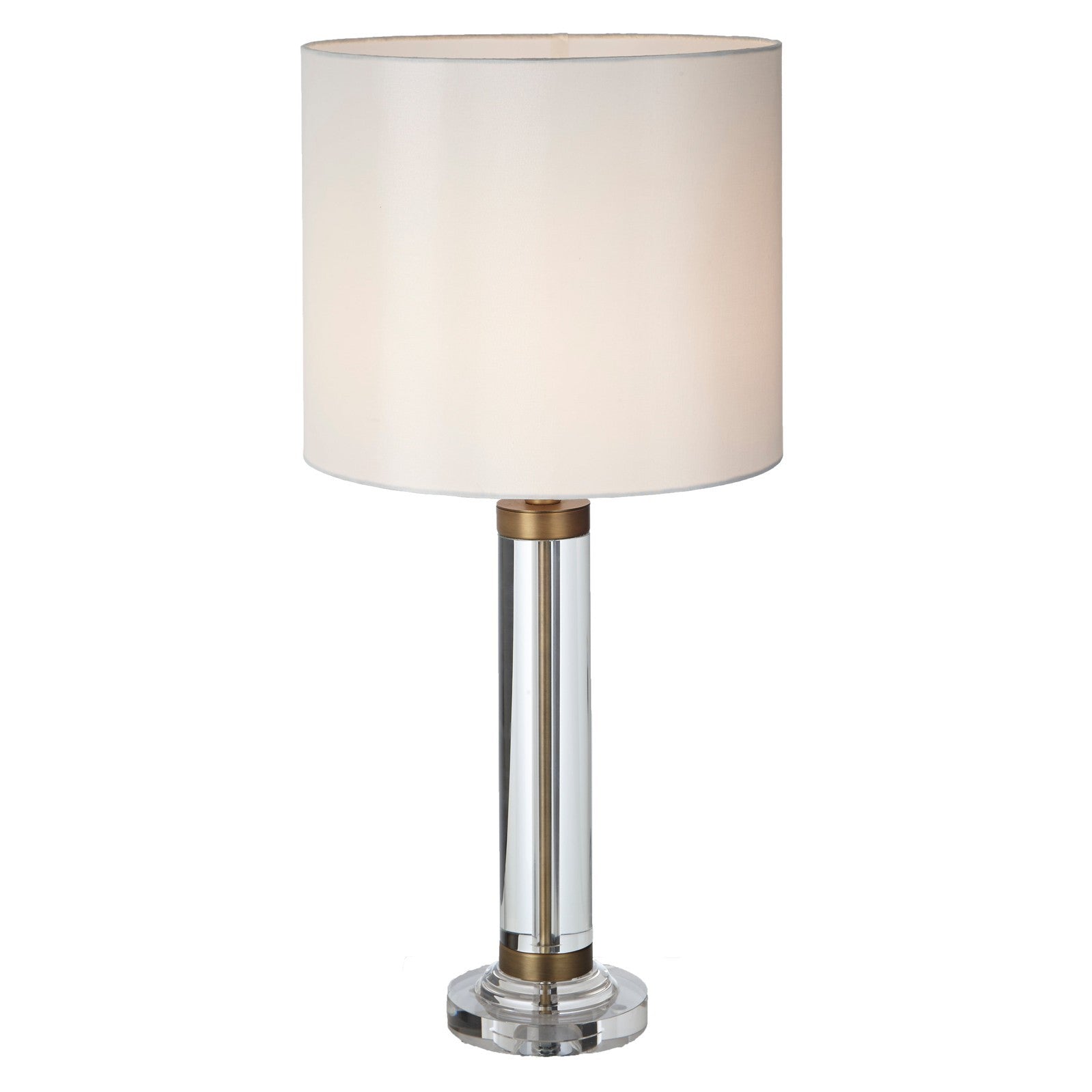 Dalt Crystal And Antique Brass Table Lamp