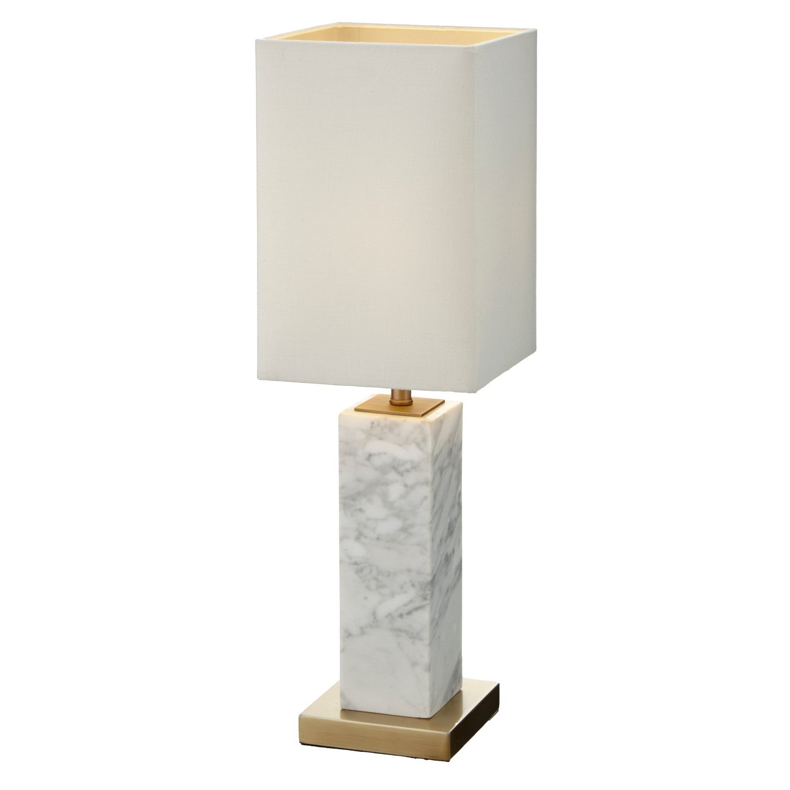 Michaela Table Lamp, White Marble