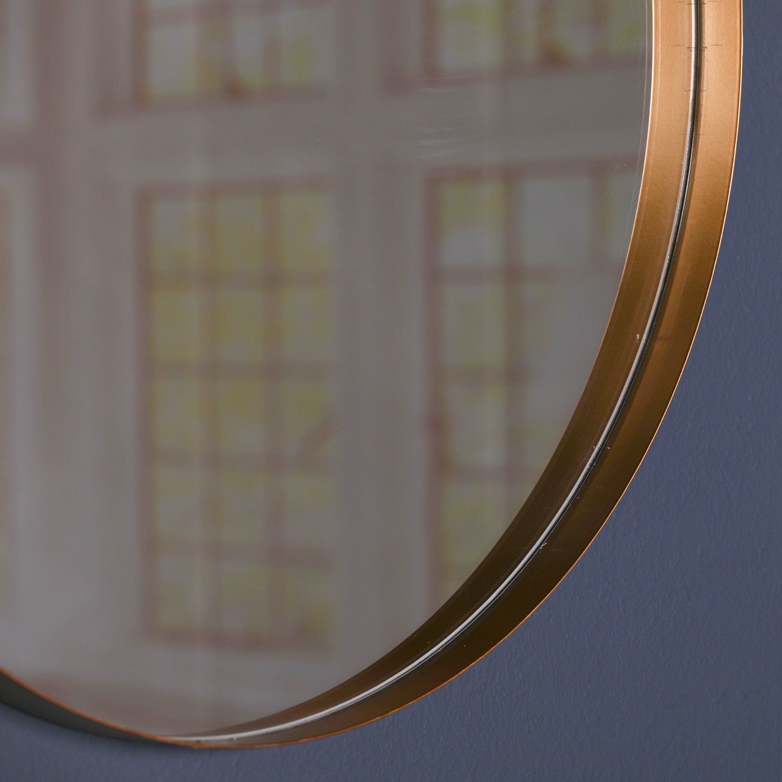 50cm Gold Round Wall Mirror