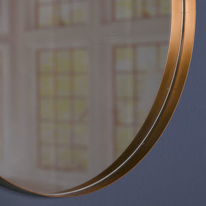 50cm Gold Round Wall Mirror