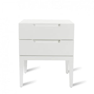 Orchid 2 Drawer Bedside White
