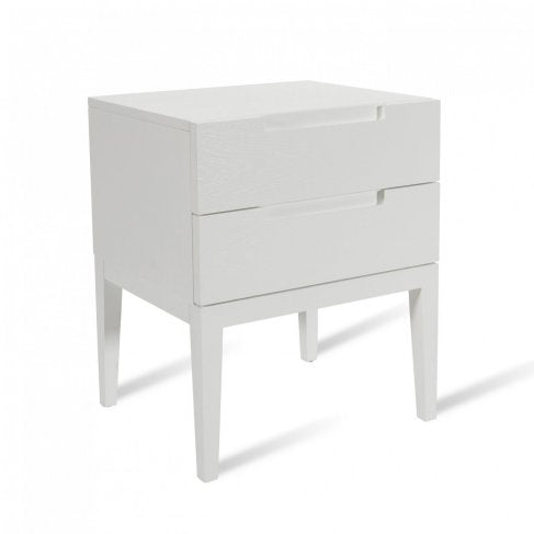 Orchid 2 Drawer Bedside White