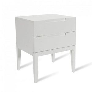 Orchid 2 Drawer Bedside White