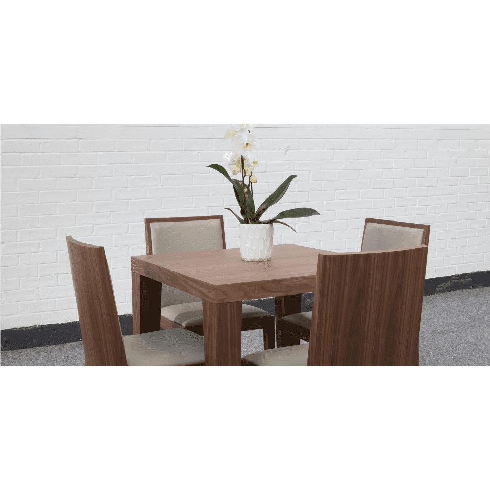 Peony Square Dining Table Walnut
