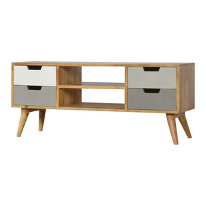 Grey Hand Painted Entertainment Unit