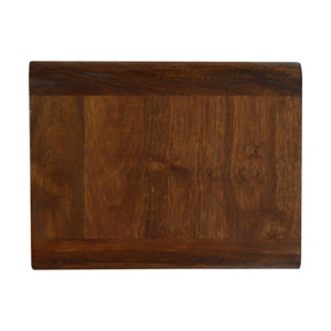 Curved Chestnut Wall Mounted Bedside