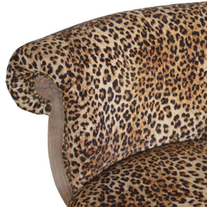 Leopard Print Studded Chair